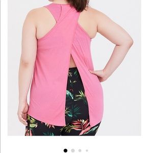 Pink Torrid Split Back Tank